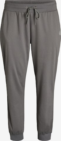Active by ZizziTapered Hlače 'Abasic' - siva boja: prednji dio