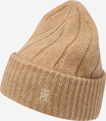 TOMMY HILFIGER Beanie in Beige: front