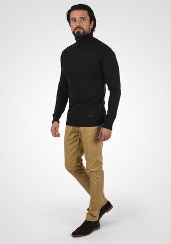 INDICODE JEANS Rollkragenpullover 'Ernetto' in Schwarz