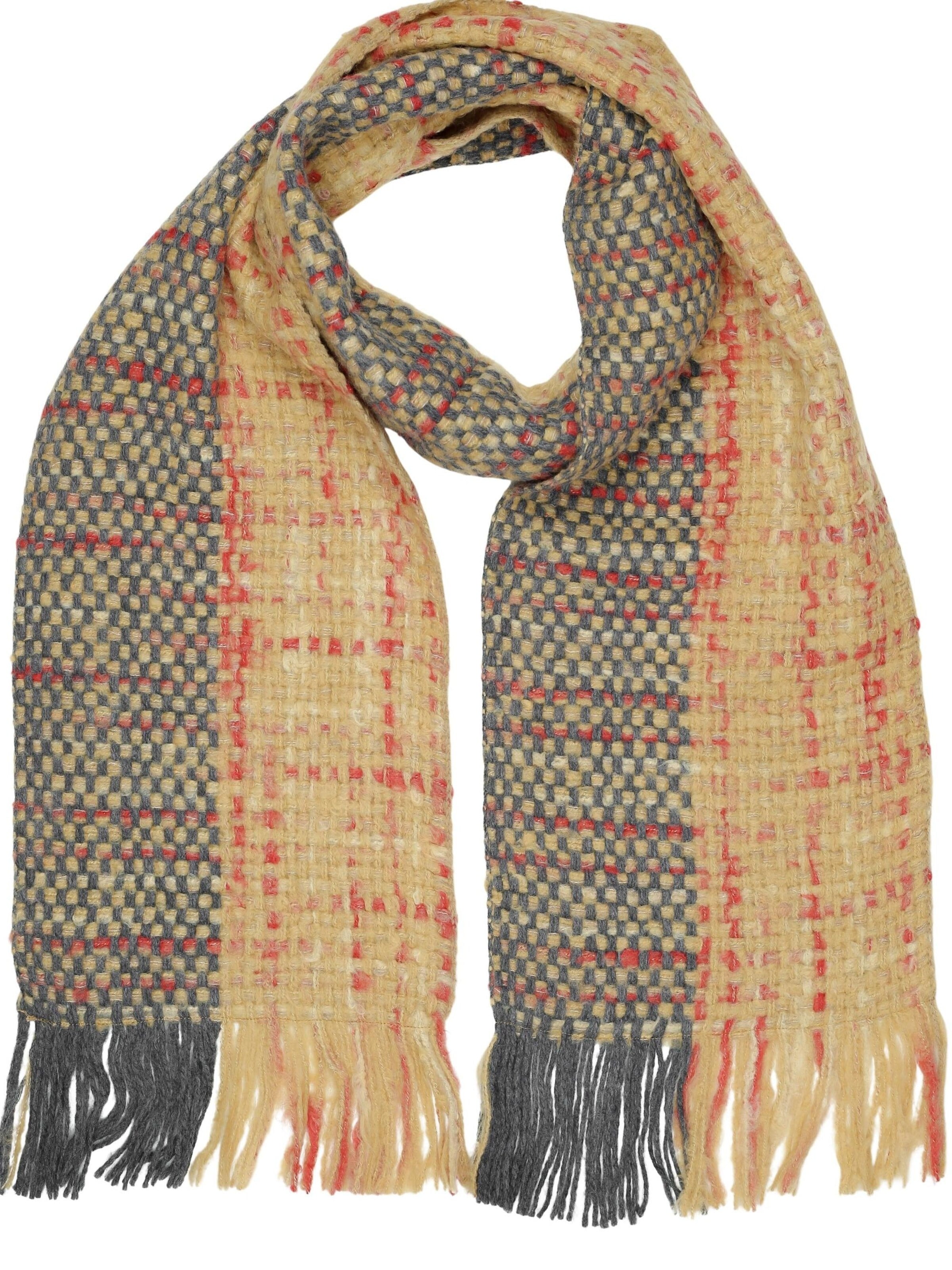 COLLEZIONE ALESSANDRO Scarf 'Tscherpa' in Red: front