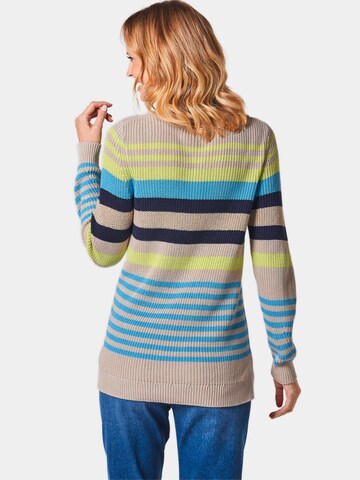 Goldner Pullover in Mischfarben