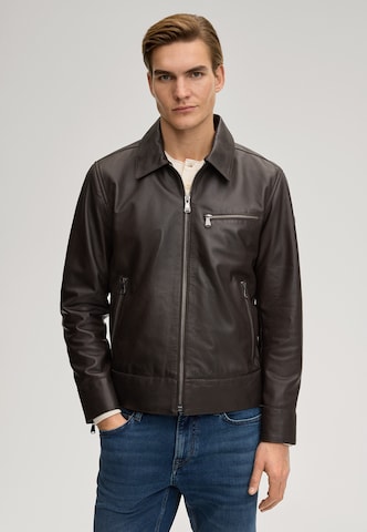 JOOP! Jeans Between-season jacket 'Aleks' in Brown: front