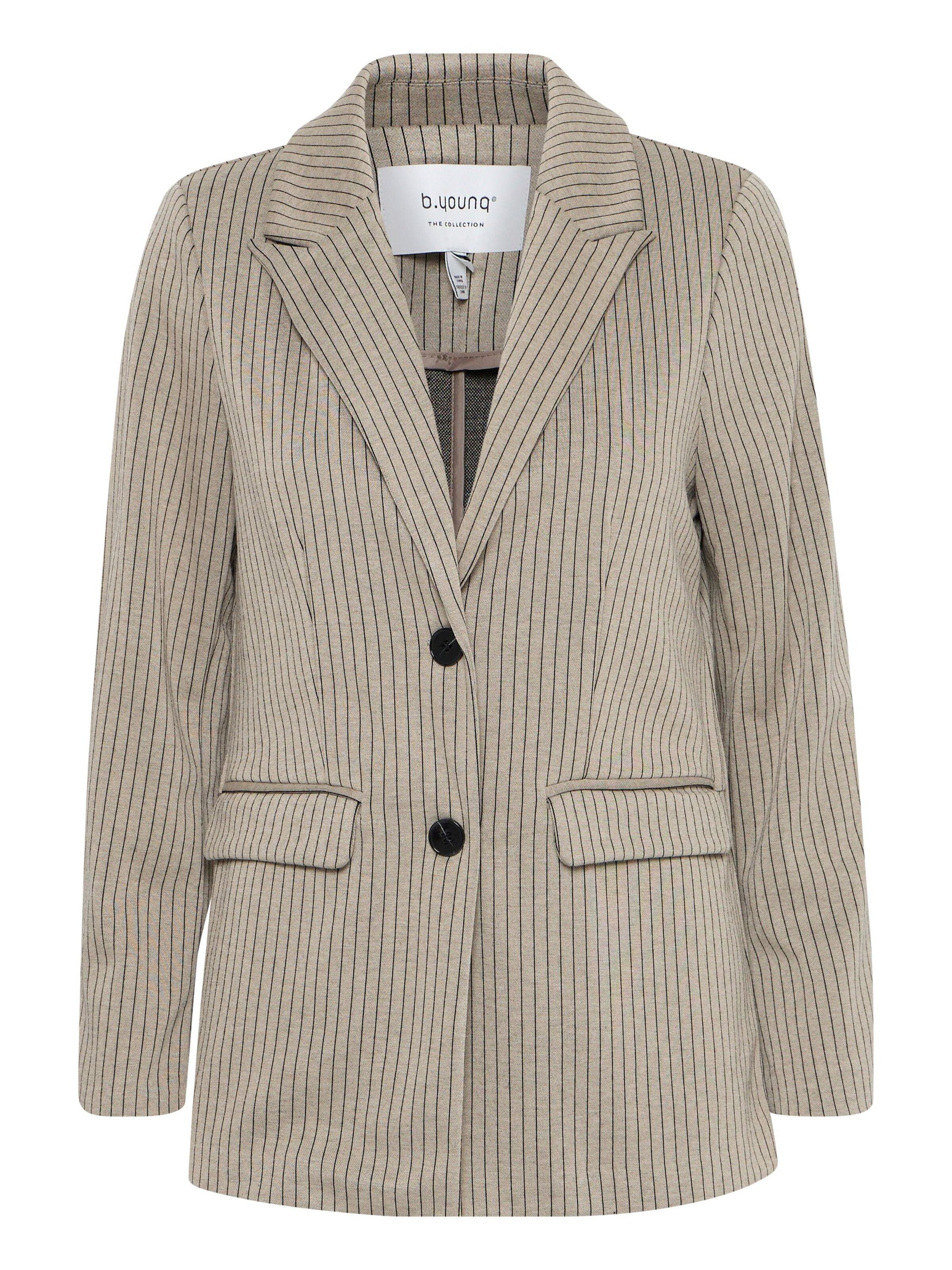b.young Blazers 'BYRowan' in Beige: voorkant