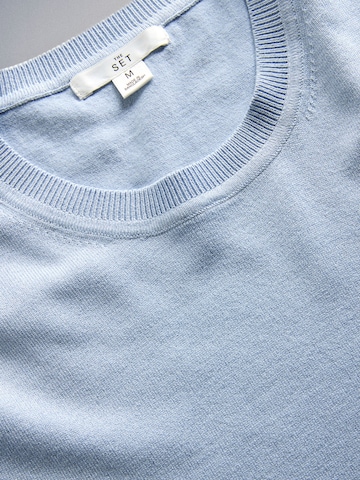The Set Pullover in Blau