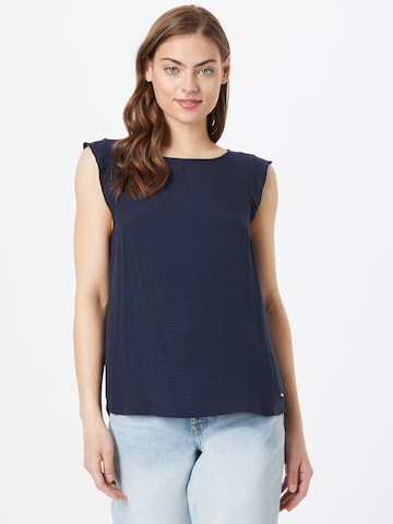 TOM TAILOR DENIM Blouse in Blauw: voorkant