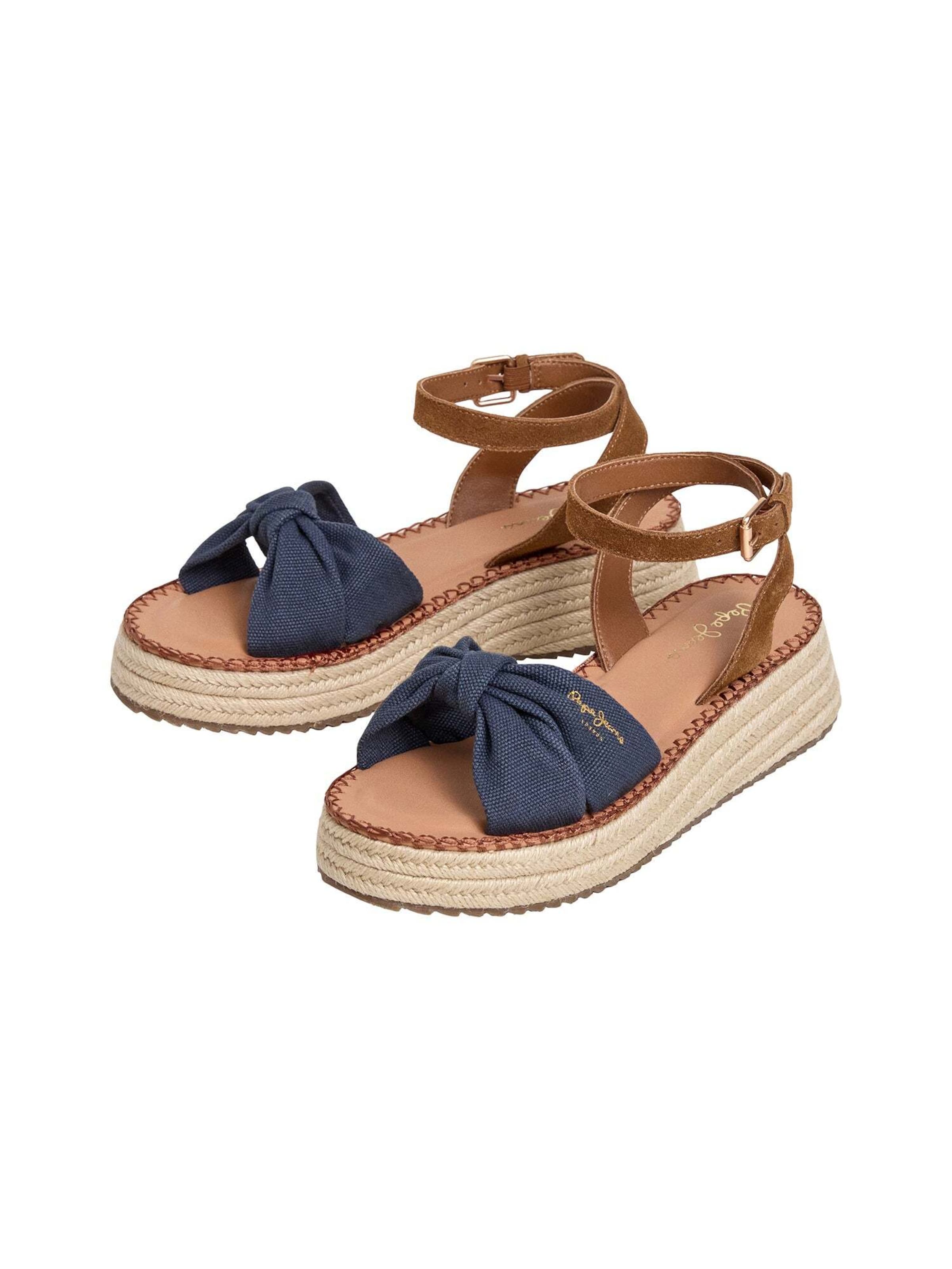 Pepe Jeans Sandale 'Kate Bass' in Blau
