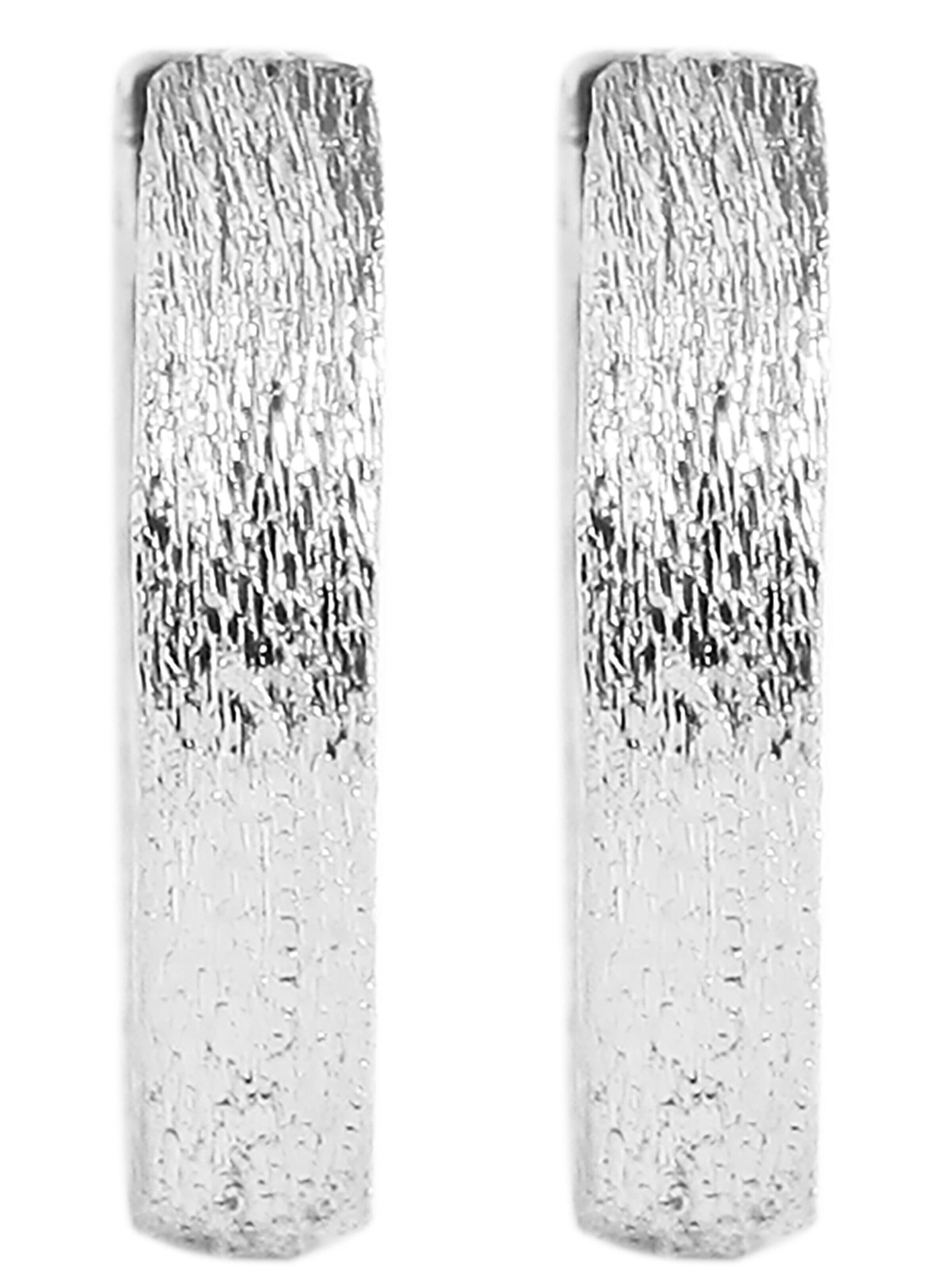 Akzent Earrings '"Emmi" aus 925 Sterlingsilber, rhodiniert, langlebig' in Silver: front