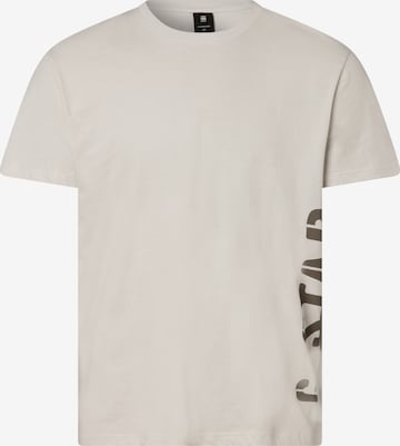 G-Star RAW Тениска 'Side Stencel' в сиво: отпред