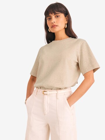 Next T-shirt i beige: framsida