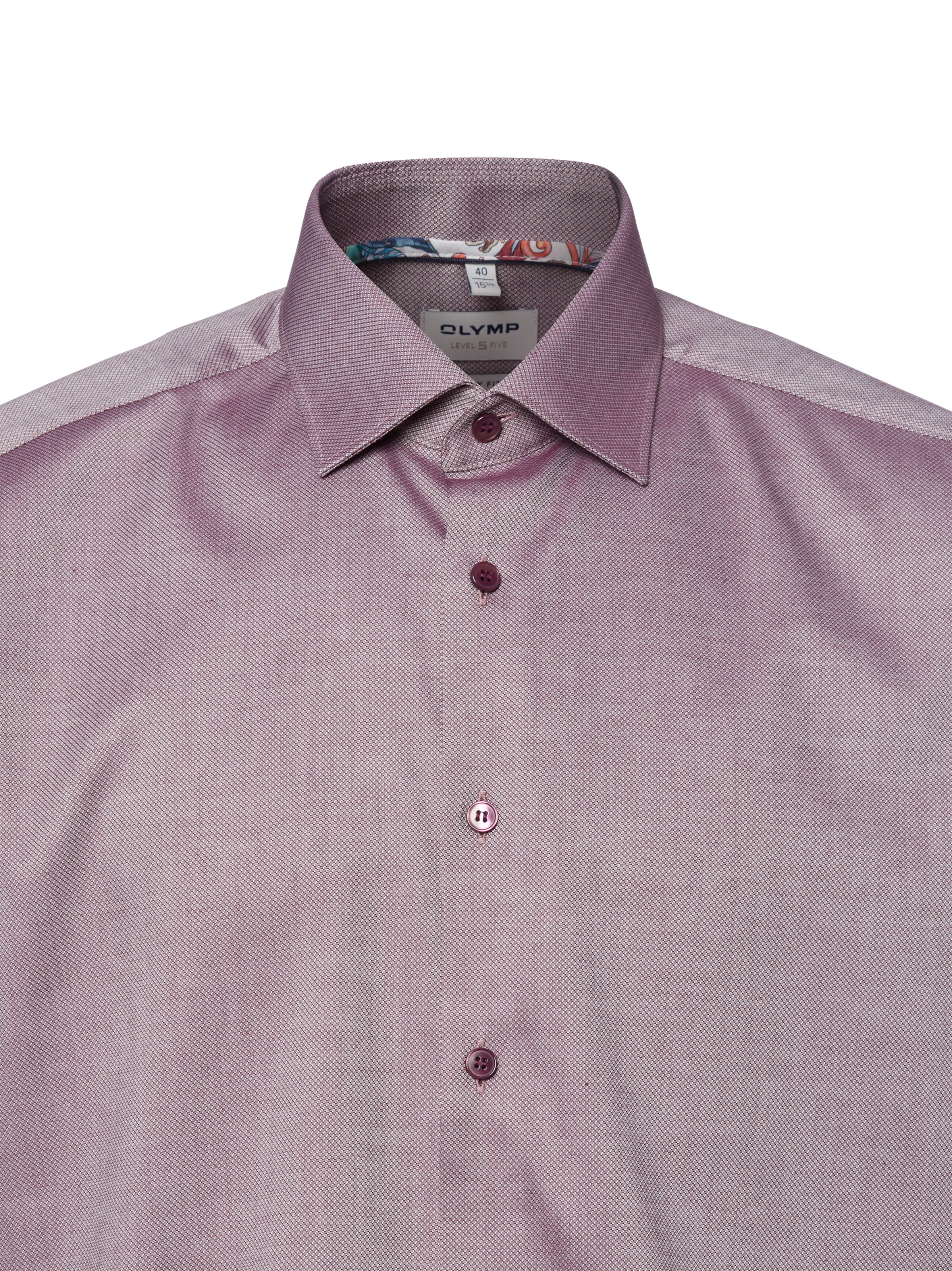 OLYMP Slim fit Button Up Shirt in Purple