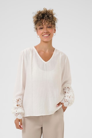 Cream Bluse 'CRTina' i hvid: forside