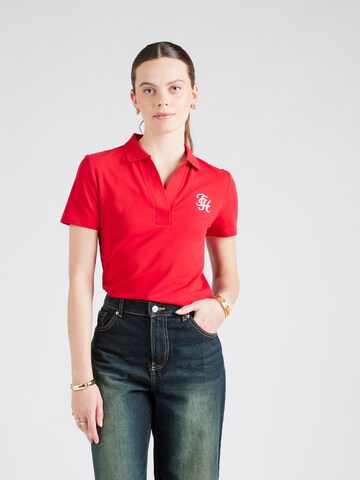TOMMY HILFIGER Majica | rdeča barva: sprednja stran