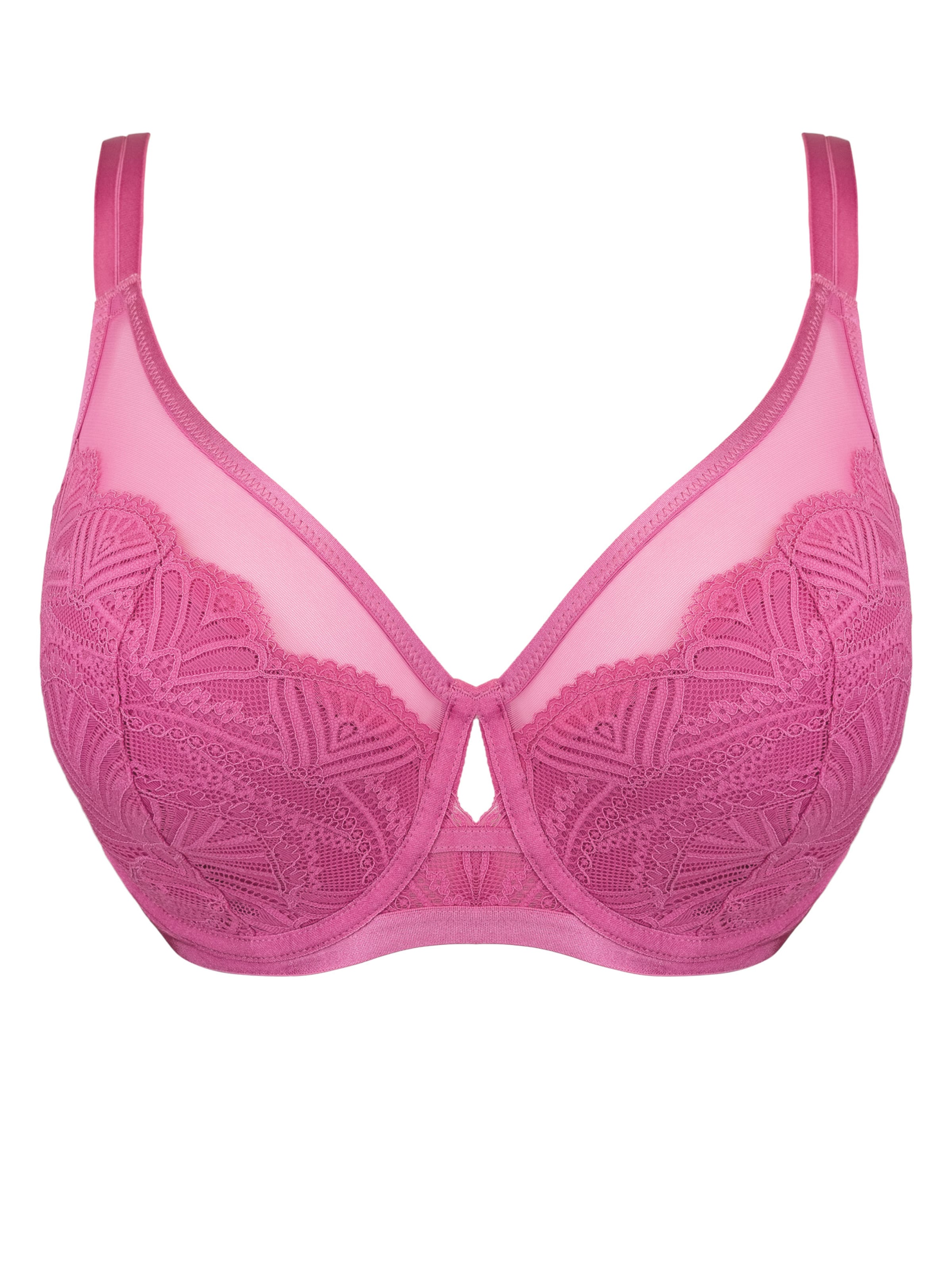 Col haut Soutien-gorge 'Luxe' SugarShape en rose : devant