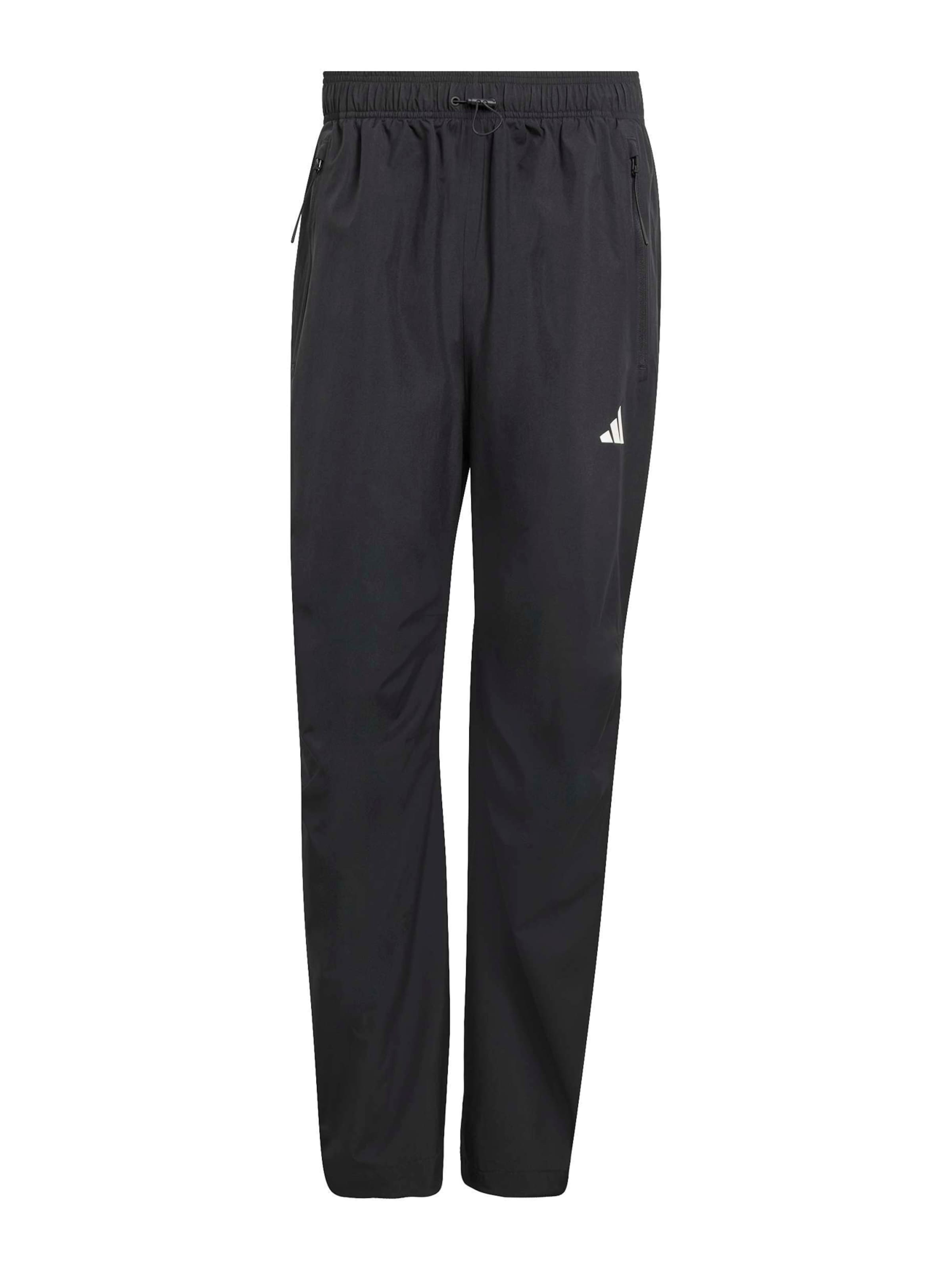 ADIDAS SPORTSWEAR Loose fit Workout Pants in Black: front