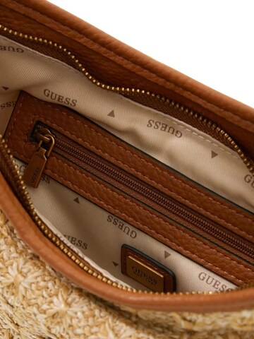 Sac à vêtements 'Guess Pochettes Zalina Flap Clutch Natural/Cognac' GUESS en marron