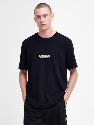 Barbour International Koszulka 'Simons' w kolorze czarny: przód