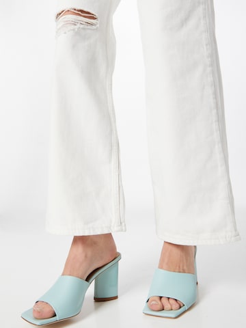 Monki Wide leg Jeans in White