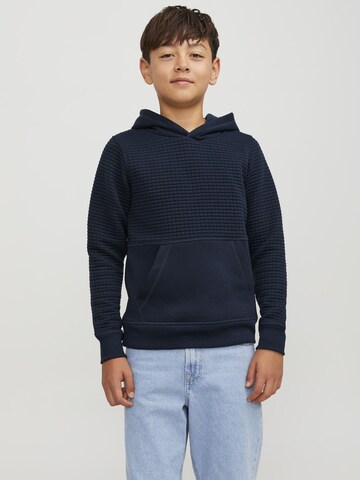 Sweat Jack & Jones Junior en bleu : devant