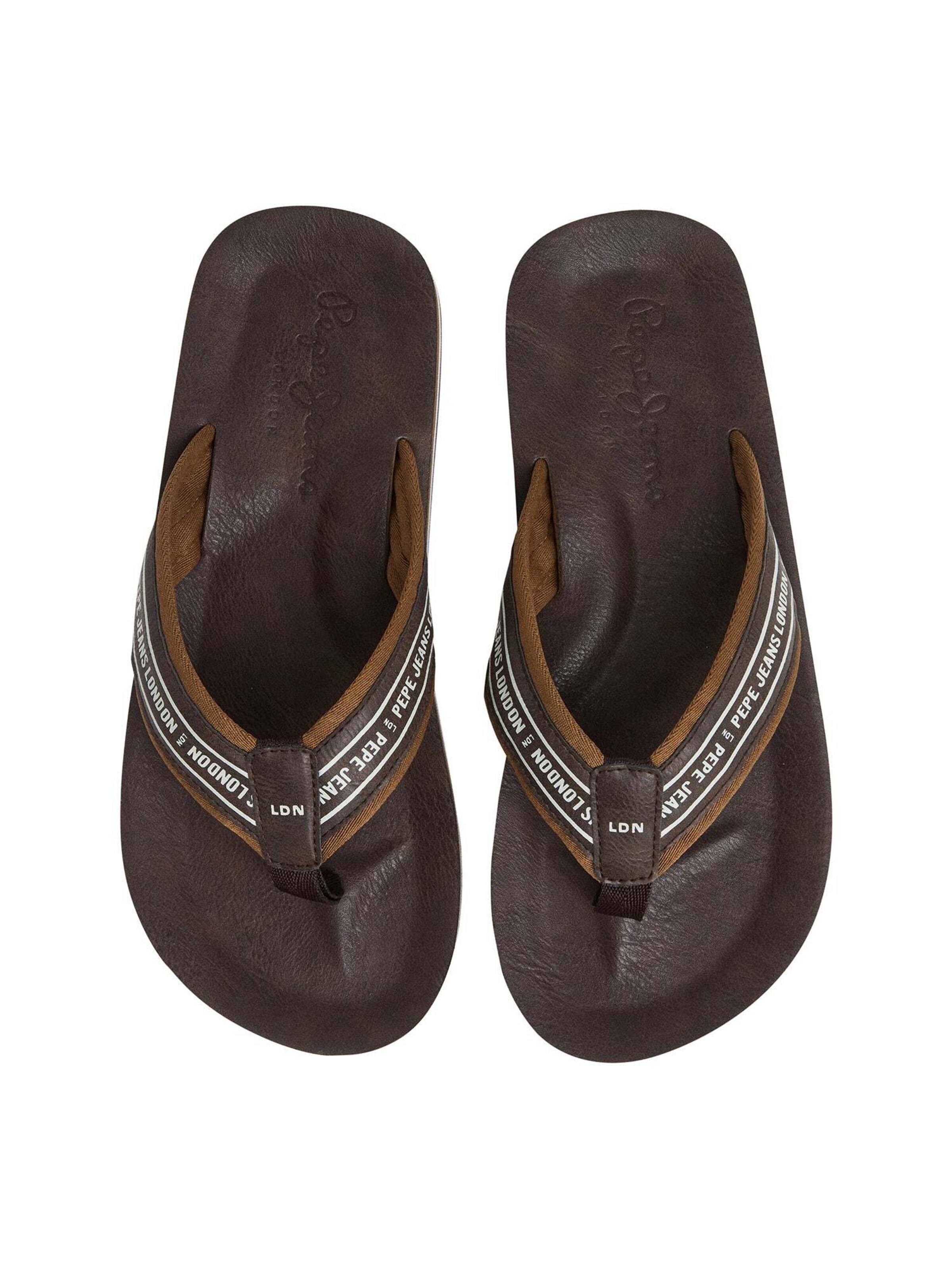 Pepe Jeans T-bar sandals in Brown