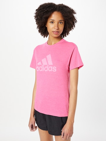 T-shirt fonctionnel 'Future Icons Winners 3' ADIDAS SPORTSWEAR en rose : devant