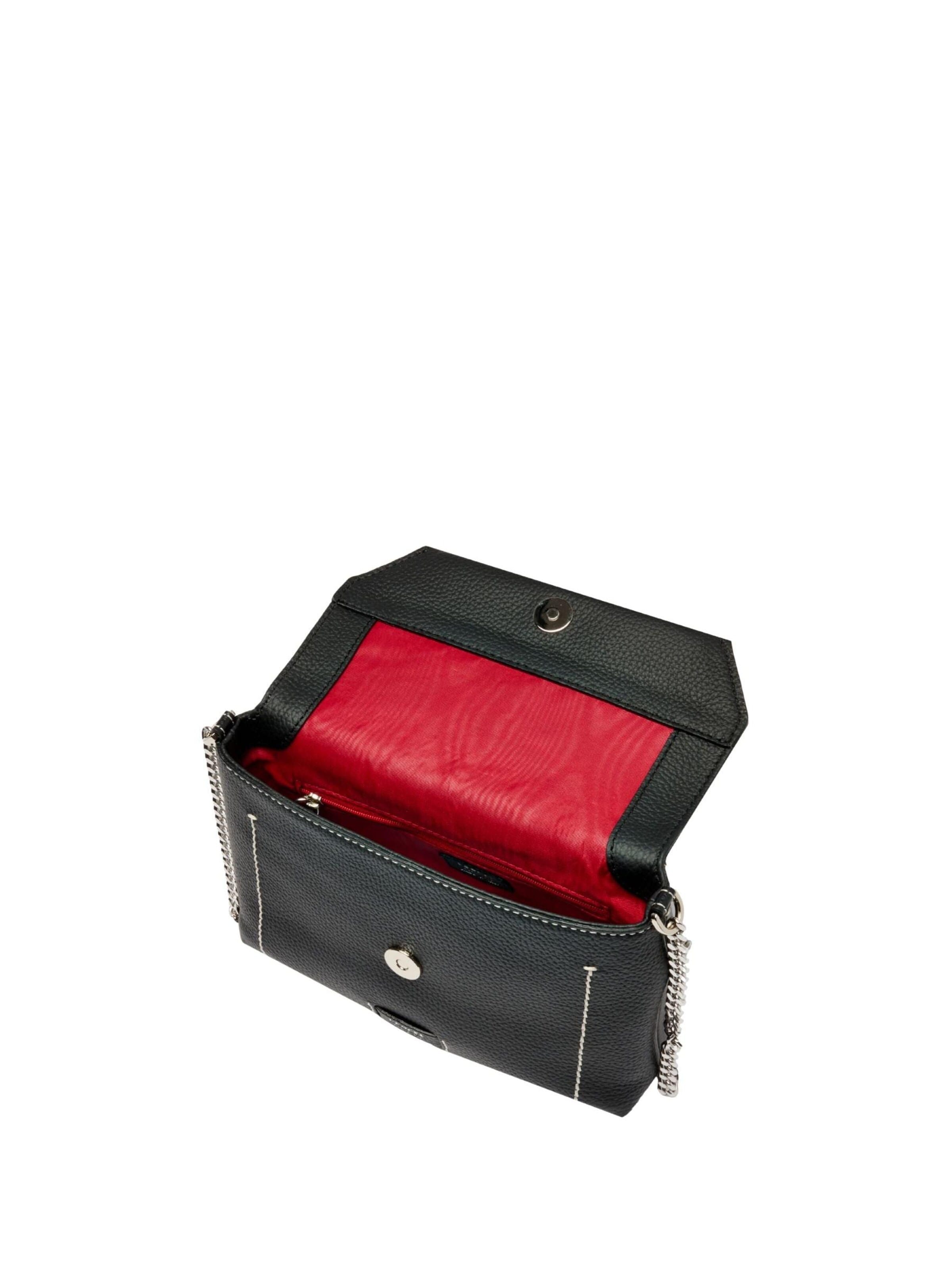 LancelTorba za na rame 'Lancel Sac Rabat S Ninon Soft Noir Femme A1403010TU' - crna boja