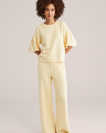 WE Fashion - Loosefit Pantalón en amarillo