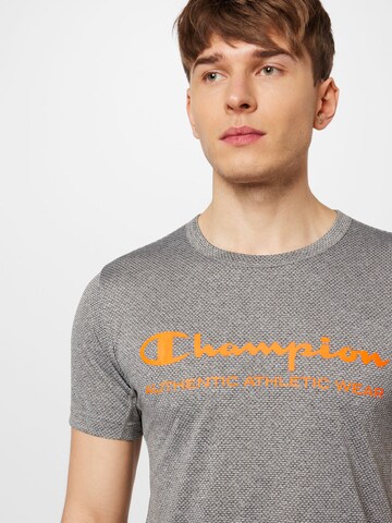 Champion Authentic Athletic Apparel - Camisa funcionais em cinzento