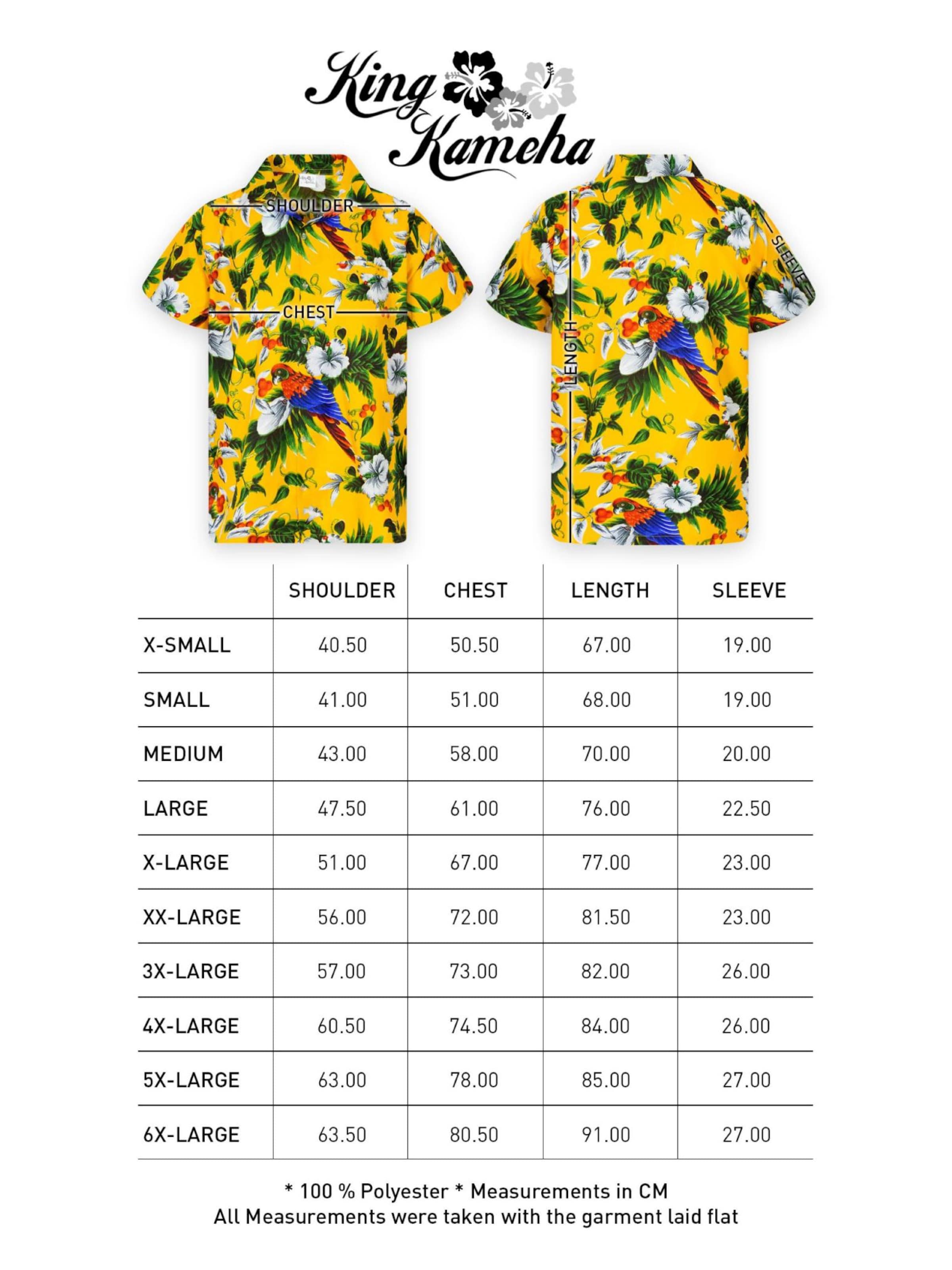 King Kameha Shirt 'Cherryparrot' in Geel