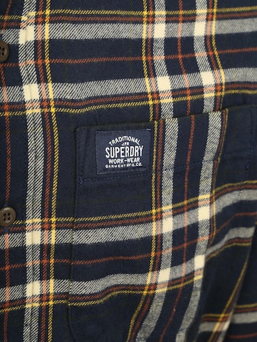 Superdry Regular fit Button Up Shirt in Blue