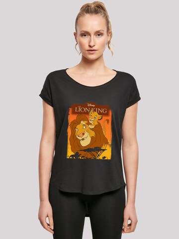 Maglietta 'Disney König der Löwen Simba und Mufasa' di F4NT4STIC in nero: frontale