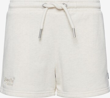 Superdry Pants in Beige: front