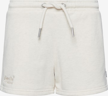 Superdry Regular Broek in Beige: voorkant