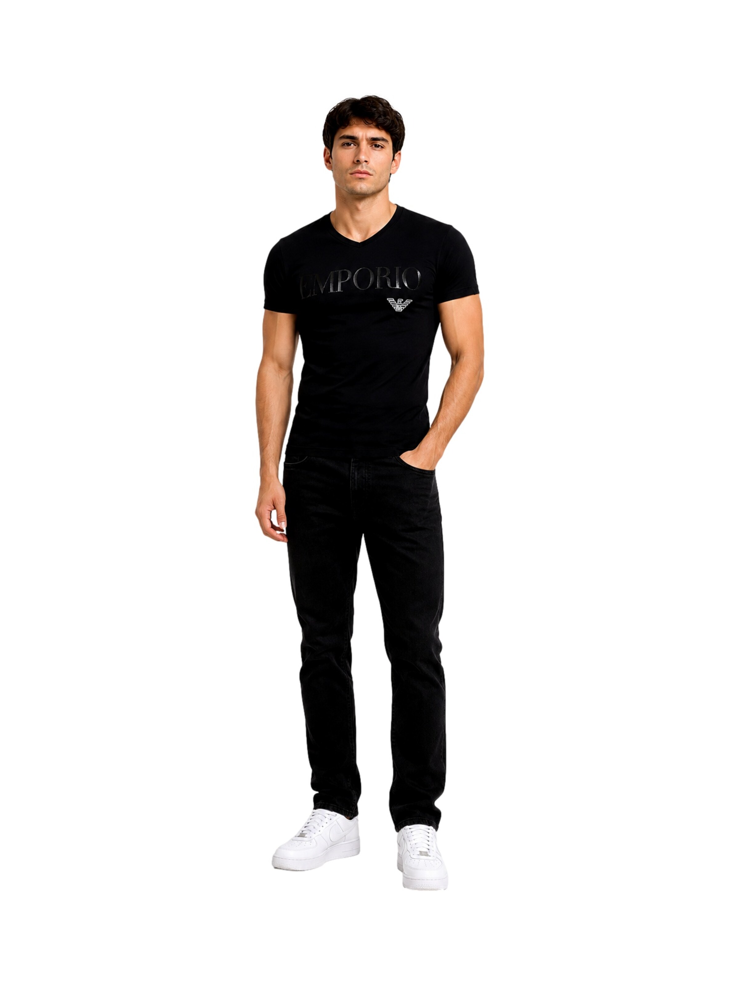 Emporio Armani Majica | črna barva