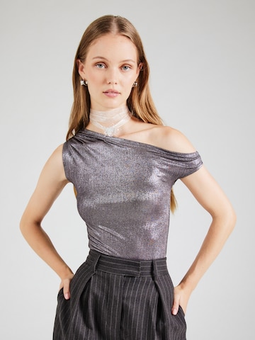 Haut 'Victoria' WEEKDAY en gris : devant