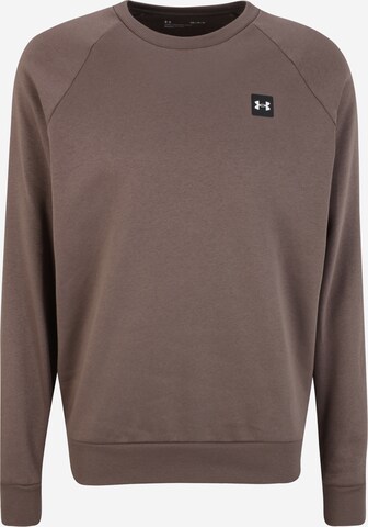 UNDER ARMOUR - Sweatshirt de desporto 'Rival' em castanho: frente