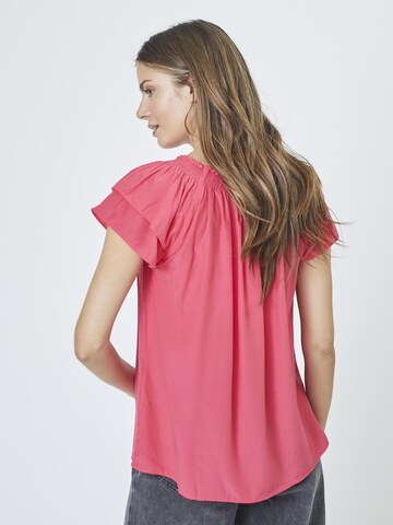 Chemisier 'Sunrise' co'couture en rouge