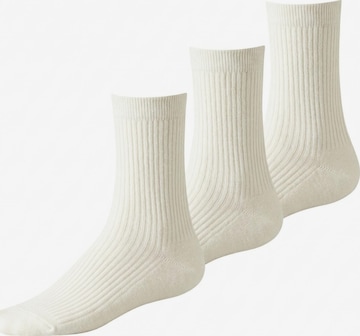 Millo Socken 'Cosy Steps' in Weiß: Vorderseite