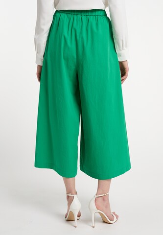 Wide leg Pantaloni di DreiMaster Klassik in verde