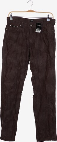 BOSS Black Pants in 35 in Brown: front