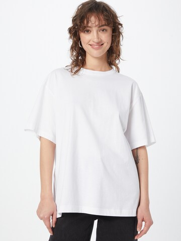 T-shirt oversize WEEKDAY en bleu : devant