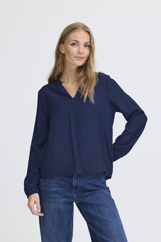 ICHI Bluse 'IHSabella' in Blau: Vorderseite