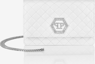 Philipp Plein - Bolso de noche en blanco: frente