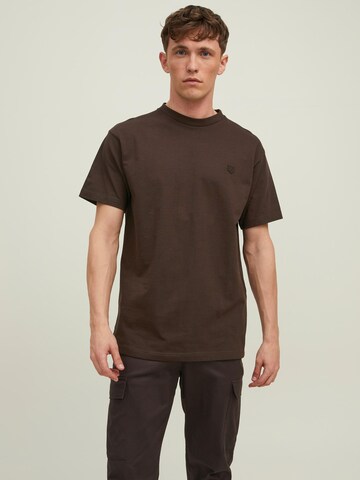 T-Shirt JACK & JONES en marron : devant