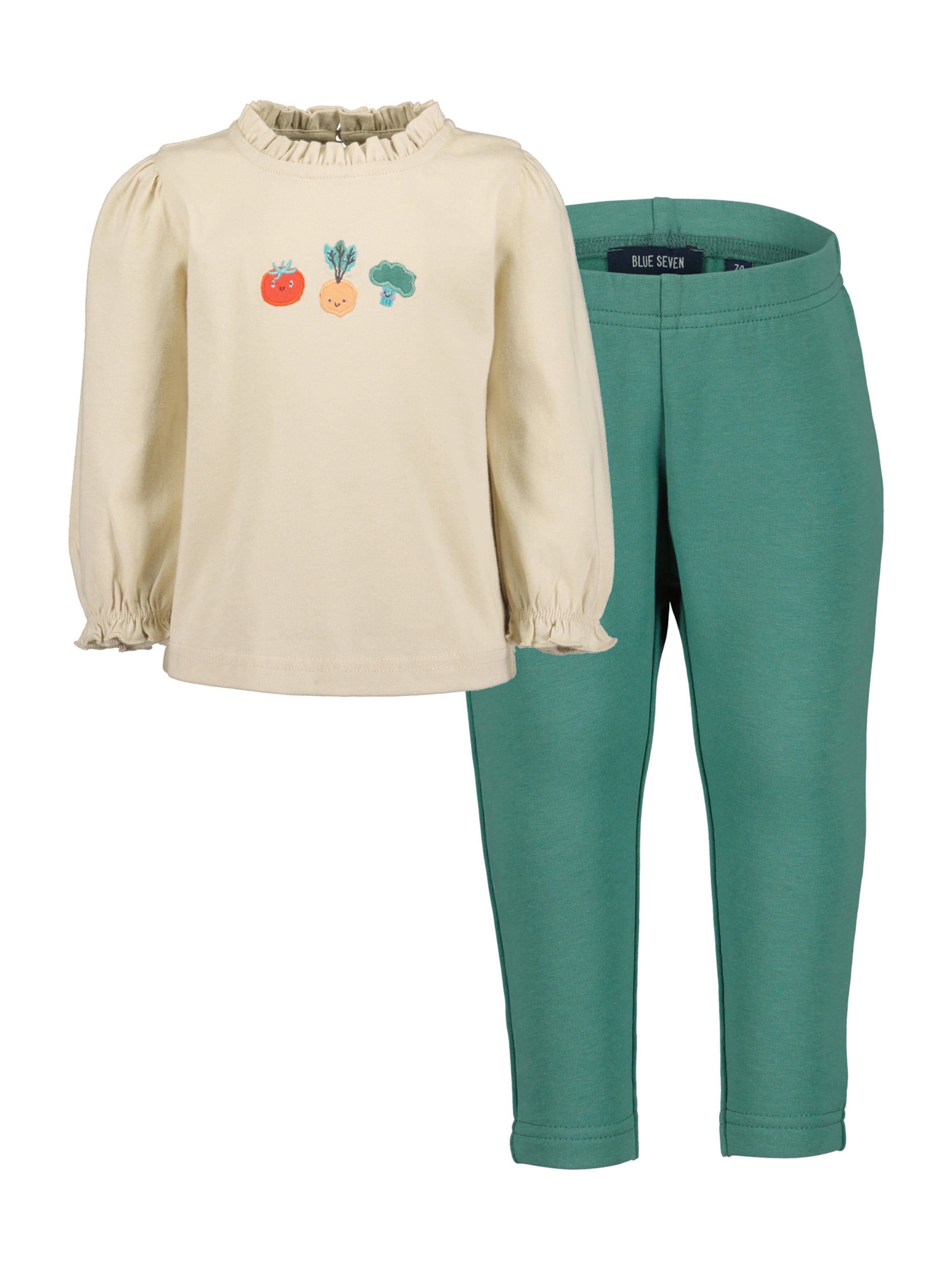 BLUE SEVEN Set in Beige: front