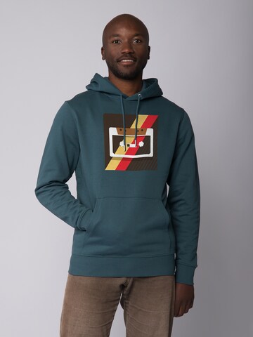 Sweat-shirt ' Kassette ' Watapparel en bleu : devant