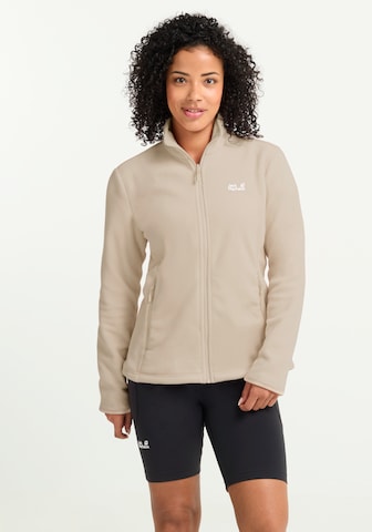 JACK WOLFSKIN Bluza polarowa funkcyjna 'TAUNUS 200' w kolorze beżowy: przód