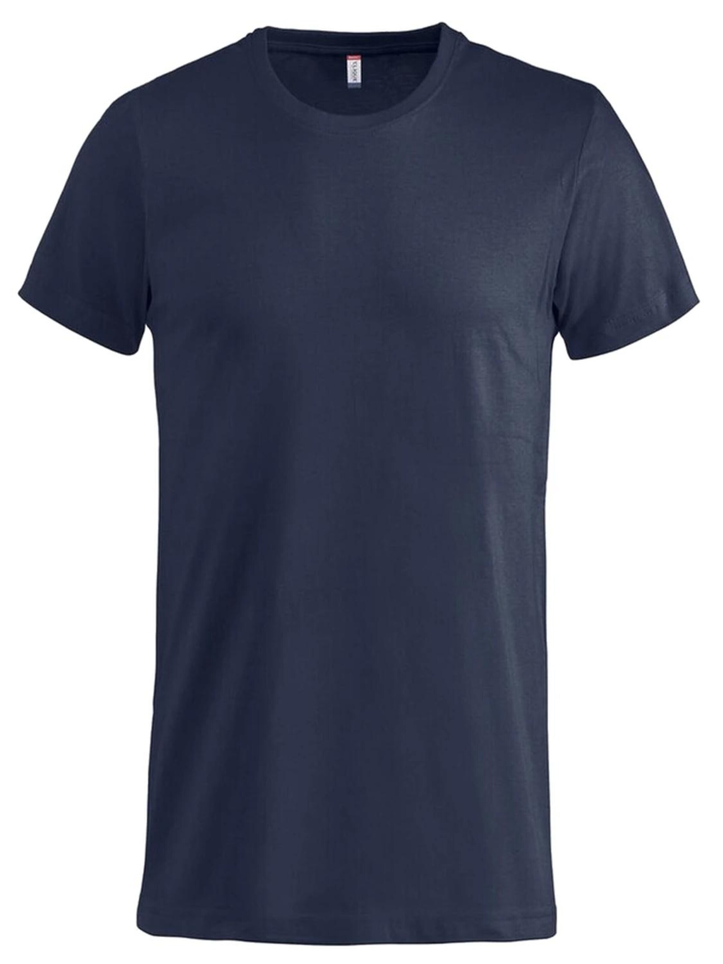 Clique Shirt '5-Pack Clique Basic T-Shirt 100% Katoen Blauw' in Zwart: voorkant