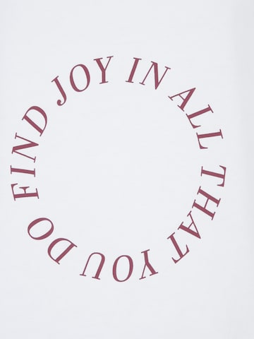 Maglietta 'Find Joy' di OH APRIL in bianco