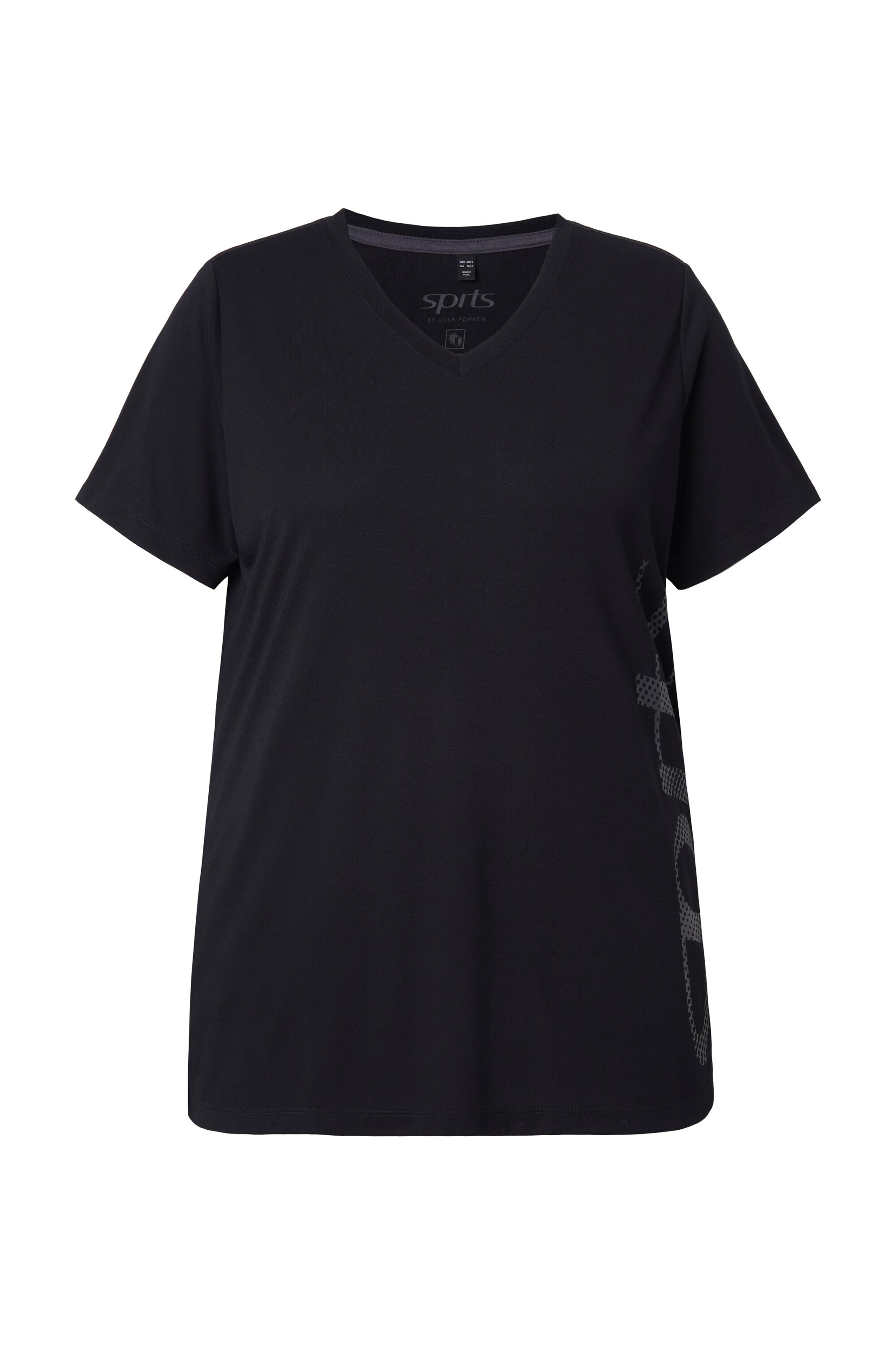 Ulla Popken Shirt in Black: front