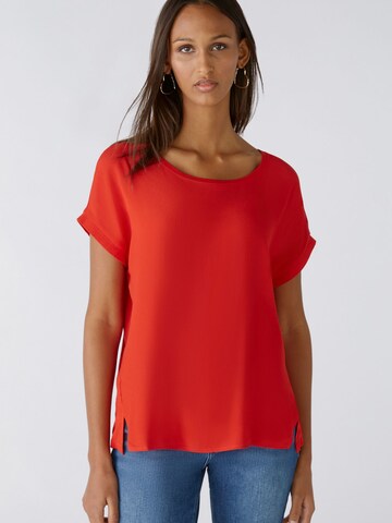 OUI Bluse 'AYANO' in Rot: Vorderseite